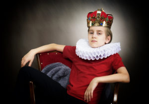 Bild von Junge als König