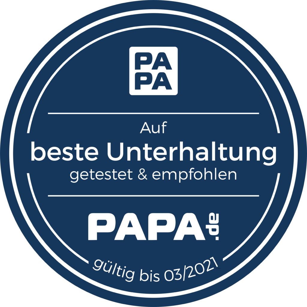 Bild von Papa.de-Siegel "Beste Unterhaltung"