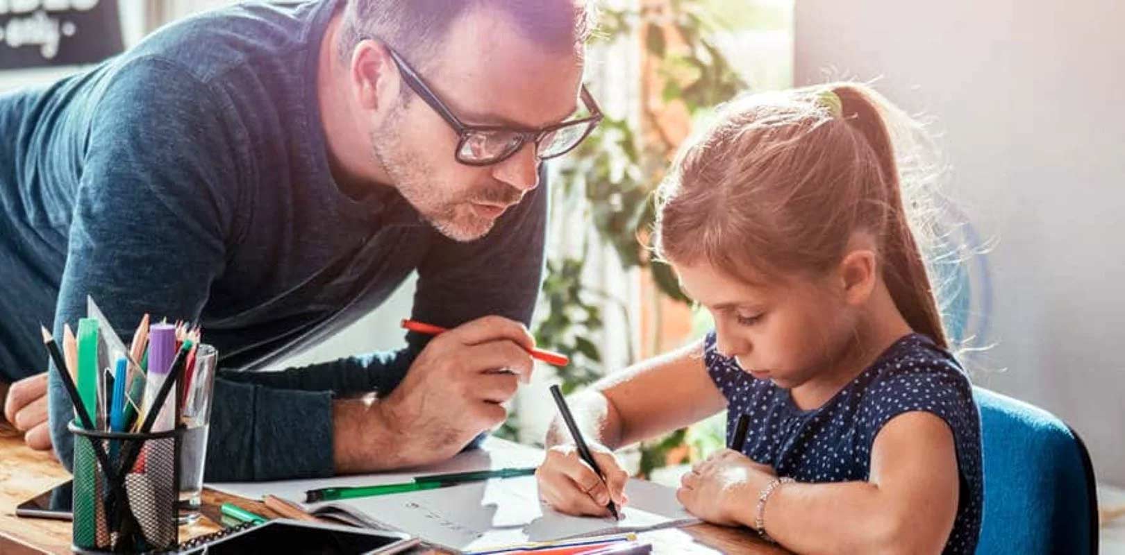 Hausaufgaben – Stressthema für Väter