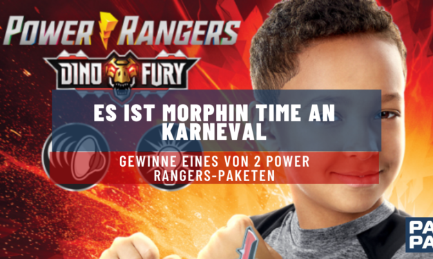 Es ist Morphin Time an Karneval:<br>Gewinne eines von 2 Power<br>Rangers-Paketen